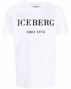 Футболка с вышитым логотипом Iceberg