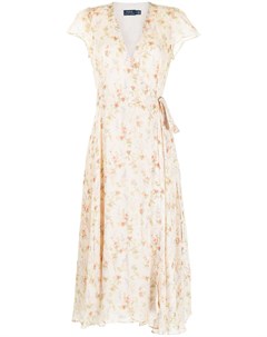 Платье миди с цветочным принтом Polo ralph lauren
