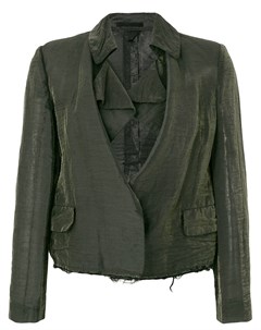 Укороченный пиджак с потертой отделкой Comme des garçons pre-owned