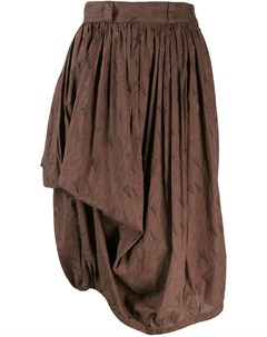 Присборенная юбка 1980 х годов асимметричного кроя Versace pre-owned
