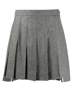 Меланжевая юбка мини со складками Thom browne