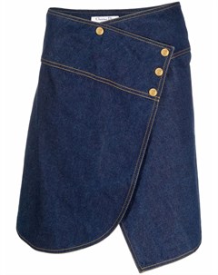 Джинсовая юбка 2000 х годов с запахом Christian dior