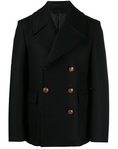Двубортное пальто с контрастными пуговицами Givenchy