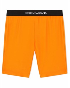 Облегающие шорты с логотипом Dolce & gabbana kids