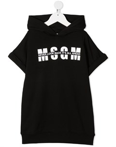 Платье толстовка с логотипом Msgm kids