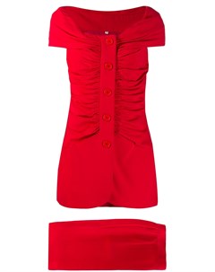 Комплект из юбки и блузки со сборками Gianfranco ferré pre-owned