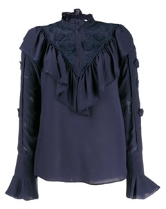 Блузка с высоким воротником и сборками See by chloe