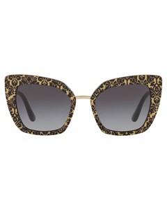 Солнцезащитные очки в массивной оправе с блестками Dolce & gabbana eyewear
