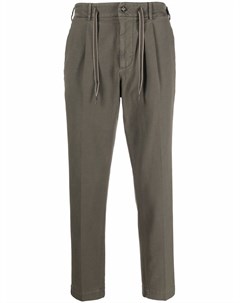 Узкие брюки со складками Dell'oglio