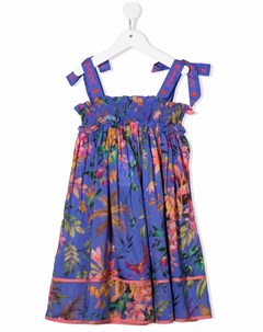 Платье в стиле ампир с цветочным принтом Zimmermann kids