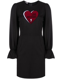 Платье с вышитым логотипом Love moschino