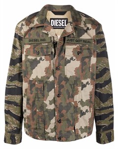 Куртка с камуфляжным принтом Diesel