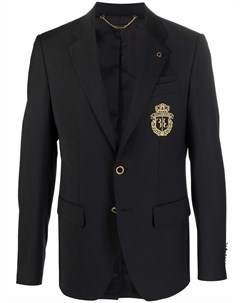 Однобортный пиджак с вышитым логотипом Billionaire