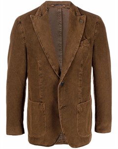 Вельветовый однобортный пиджак Lardini