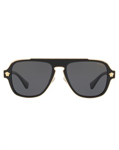 Солнцезащитные очки авиаторы в квадратной оправе Versace eyewear