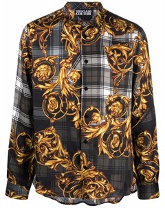 Рубашка с принтом Tartan Baroque Versace jeans couture