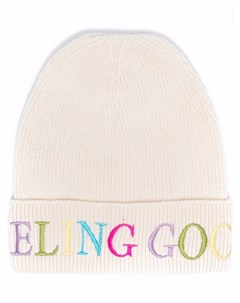 Кашемировая шапка бини с вышитым логотипом Ireneisgood