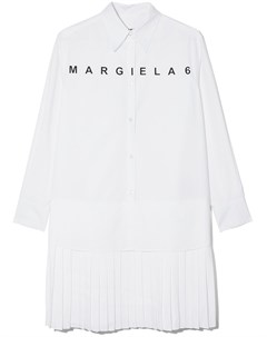 Платье рубашка с логотипом Mm6 maison margiela kids