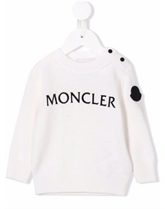 Шерстяной джемпер с логотипом Moncler enfant