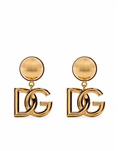 Серьги клипсы с логотипом Dolce&gabbana