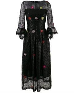 Расклешенное кружевное платье с вышивкой Talbot runhof