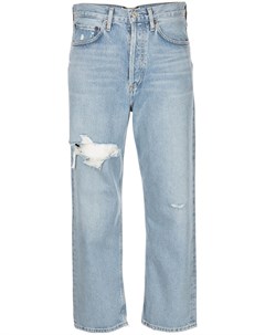 Укороченные джинсы из винтажного денима Agolde