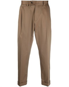 Укороченные брюки строгого кроя Dell'oglio