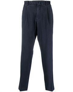 Укороченные брюки со складками Dell'oglio