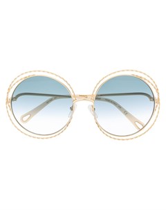 Солнцезащитные очки в массивной круглой оправе Chloé eyewear