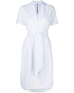 Полосатое платье рубашка с поясом Tommy hilfiger