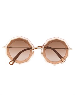 Солнцезащитные очки в массивной оправе геометричной формы Chloé eyewear