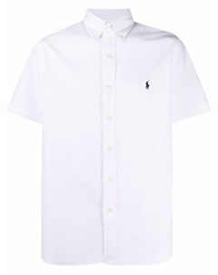 Рубашка с короткими рукавами и вышитым логотипом Polo ralph lauren