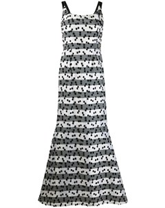 Платье в полоску с вышивкой Lanvin pre-owned