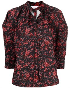 Блузка с пышными рукавами и цветочным принтом See by chloe