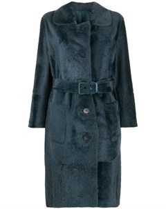 Однобортное пальто с поясом Liska
