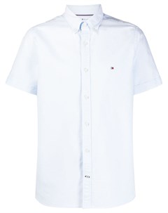 Рубашка с короткими рукавами и вышитым логотипом Tommy hilfiger