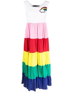 Платье макси с принтом Rainbow Love moschino