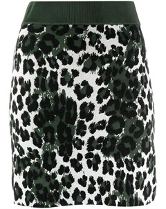 Трикотажная юбка с леопардовым принтом Kenzo