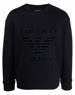 Джемпер с фактурным логотипом Emporio armani