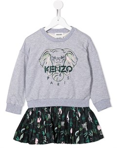 Платье с вышивкой Elephant Kenzo kids