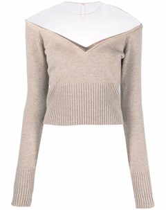 Кашемировый свитер с открытыми плечами Gauge81