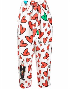 Шелковые пижамные брюки Hearts From Alber Az factory