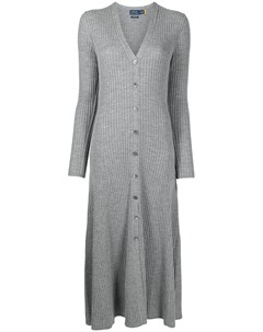 Шерстяное платье с V образным вырезом Polo ralph lauren