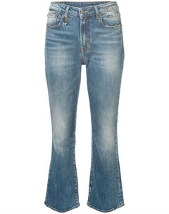 Расклешенные укороченные джинсы R13