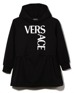 Платье худи с логотипом Versace kids