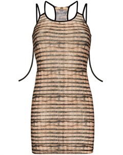 Платье мини Vortex со змеиным принтом Knwls
