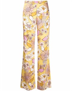 Прямые брюки с цветочным принтом Sandro