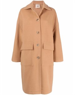 Однобортное пальто на пуговицах Semicouture