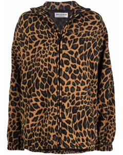 Легкая куртка с леопардовым принтом Balenciaga