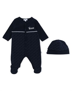 Комплект из пижамы и шапки с логотипом Boss kidswear